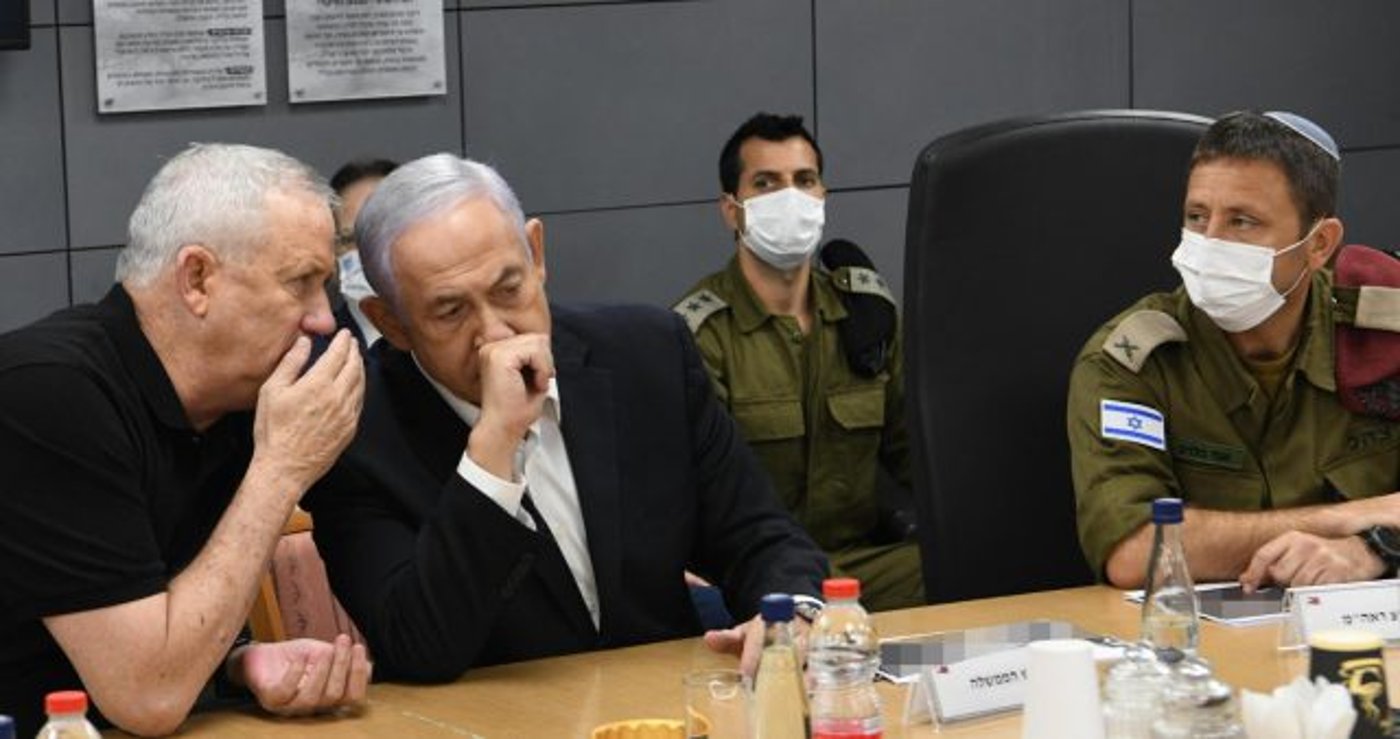נתניהו וגנץ בהתייעצות ביטחונית.