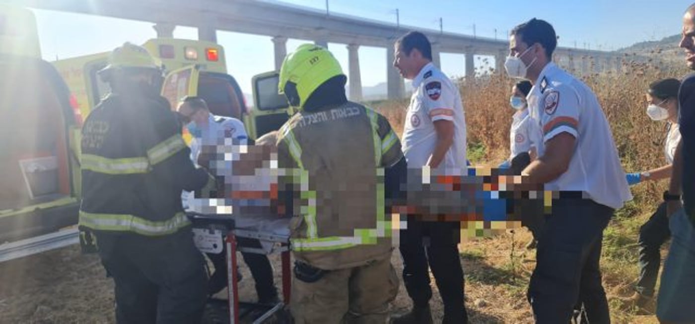שני פצועים קשה בהתרסקות מצנח רחיפה
