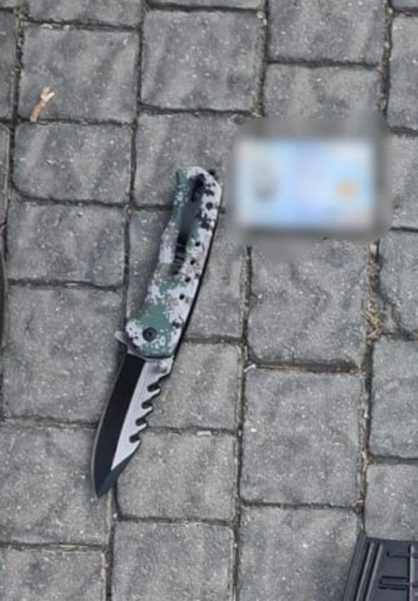 סכין הצעצוע שנתפסה בידי הצעיר (קרדיט: דוברות המשטרה)