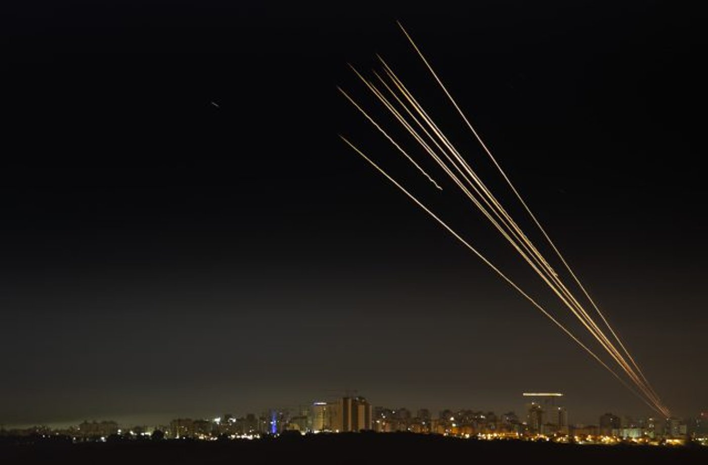 יירוטים של כיפת ברזל מעל אשקלון