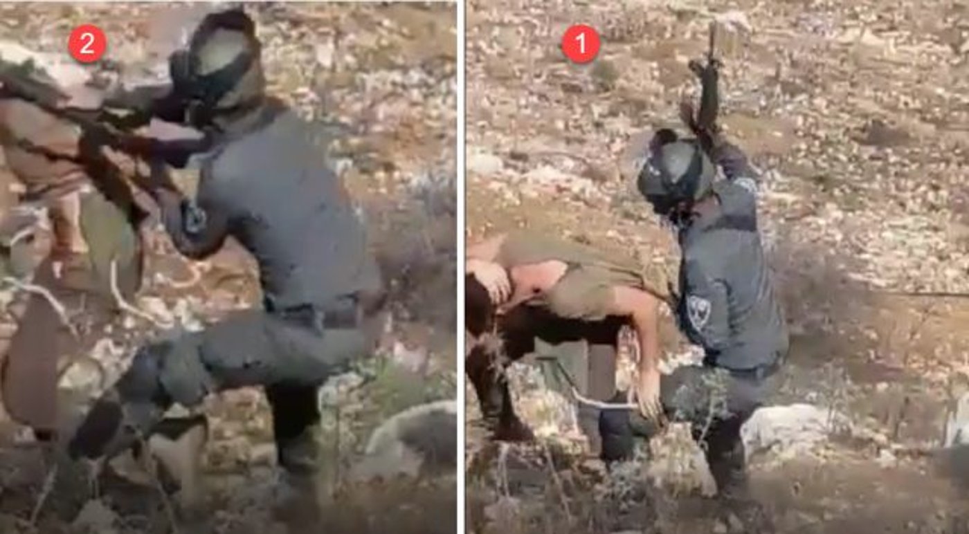 צפו: שוטר מכה מתנחל בפינוי אלים ביצהר