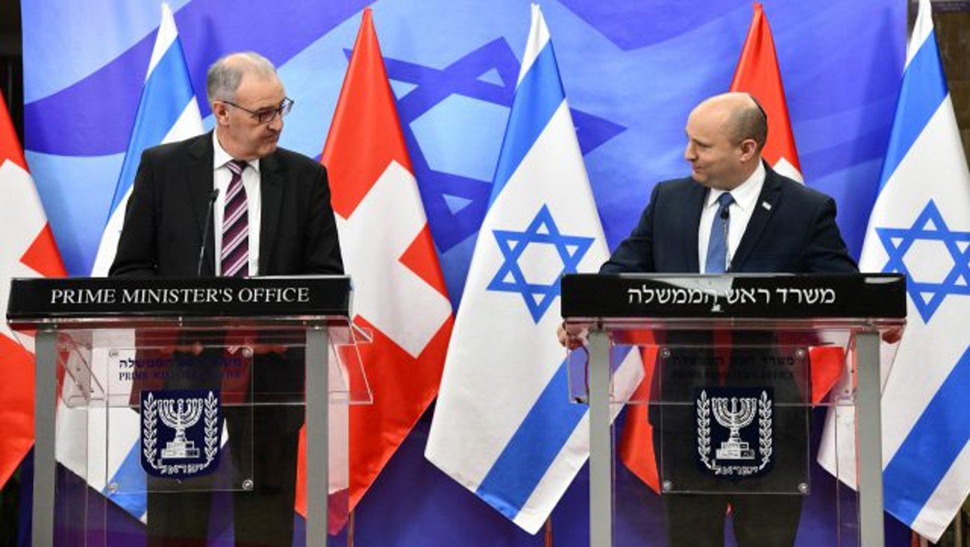 ראש הממשלה בנט עם נשיא שוויץ גי פרמילן