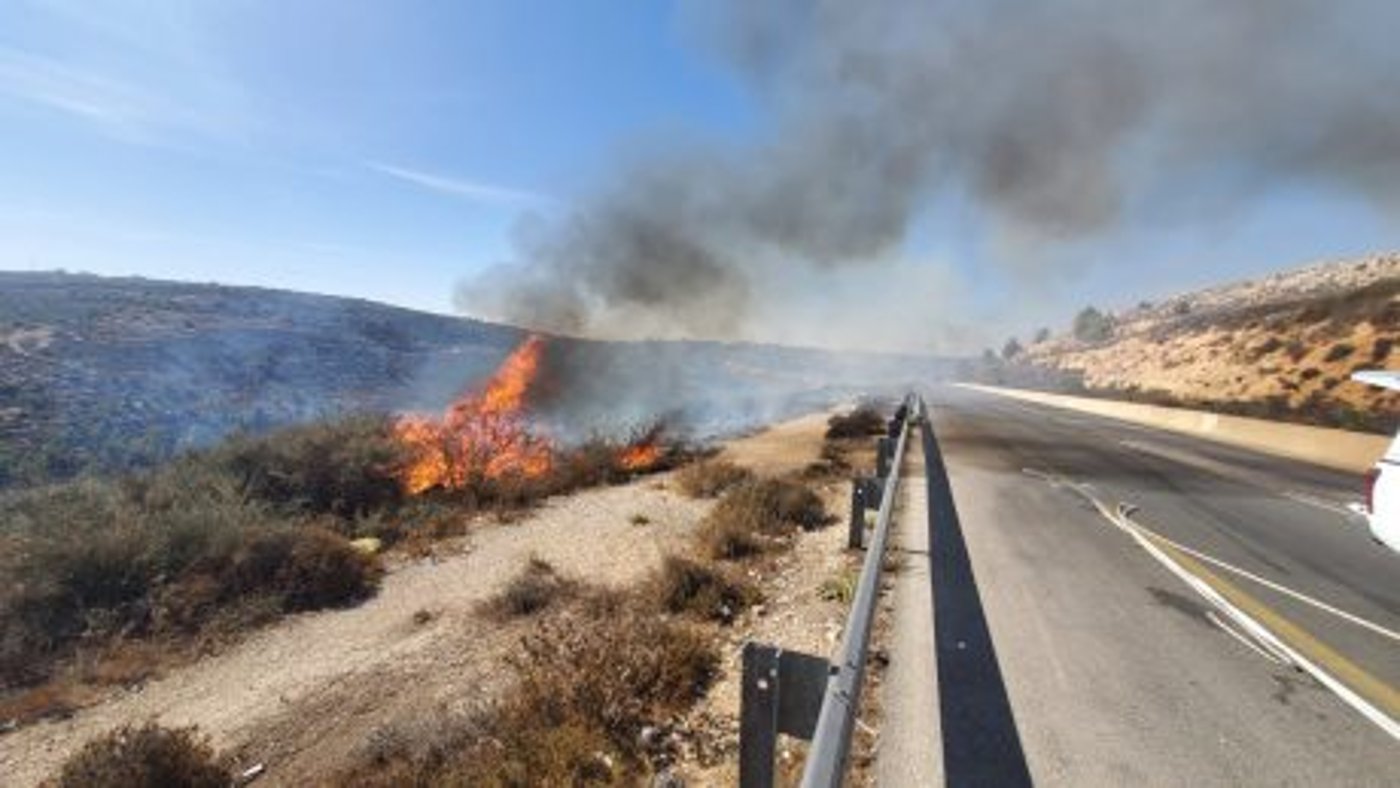 זירת השריפה בהר גילה