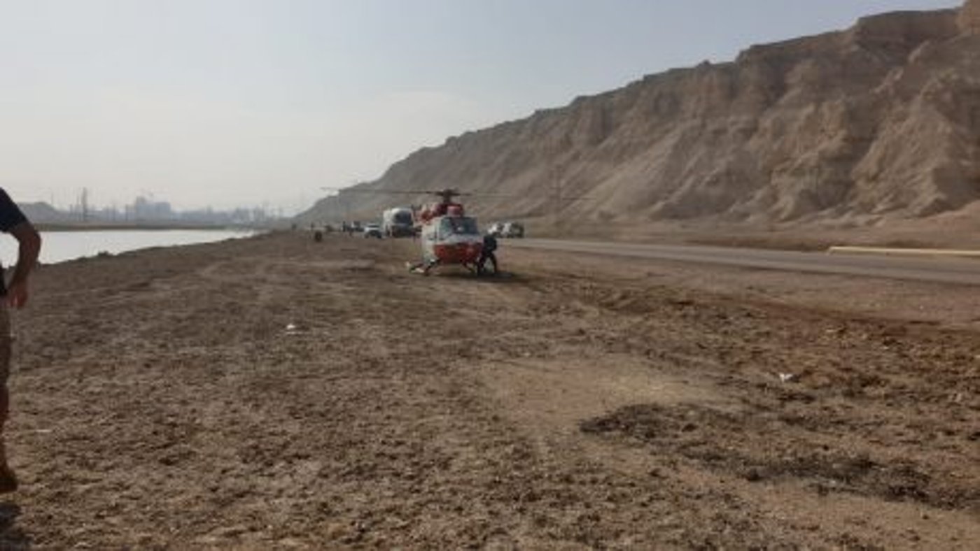 אסון בים המלח: נהג סטה מהכביש, נפל למים ונהרג