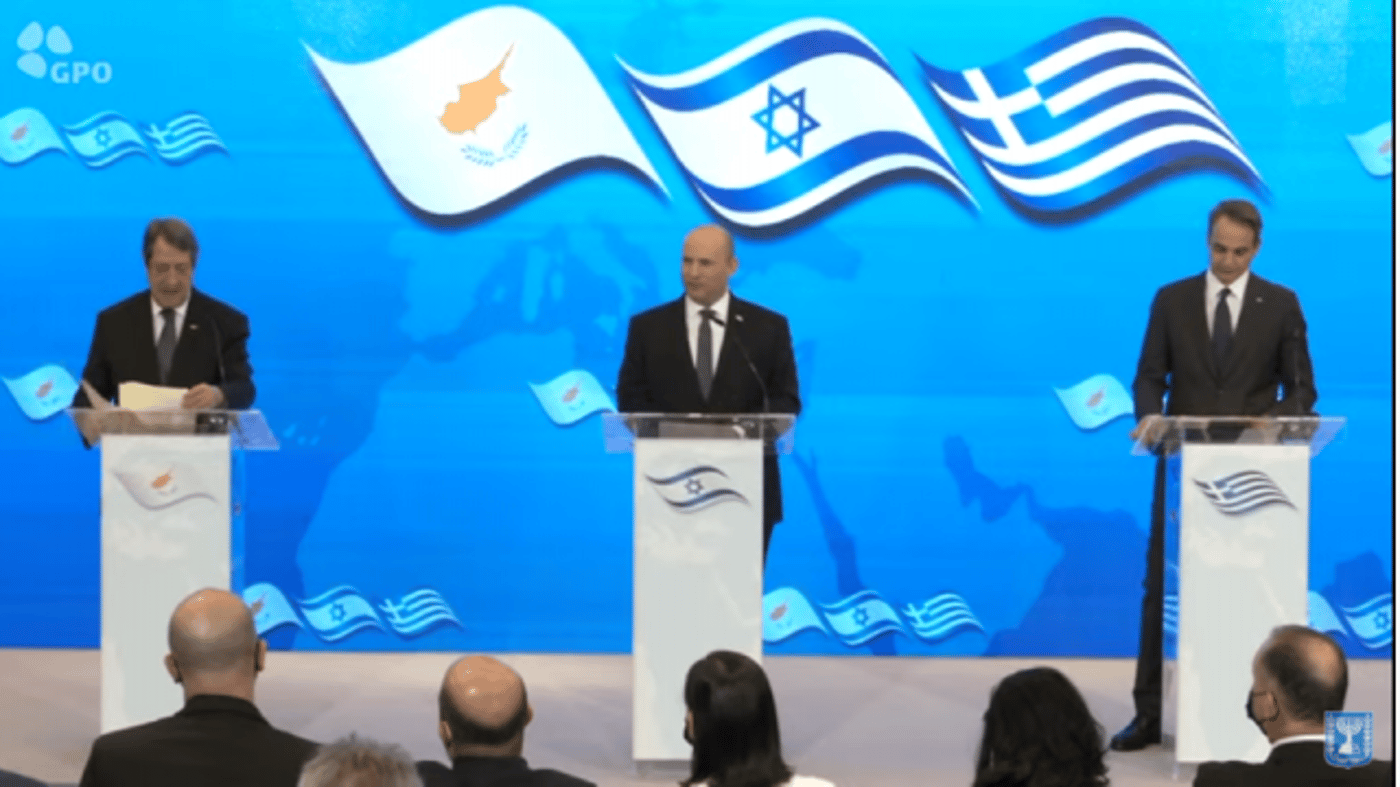 ראש ממשלת יוון, ראש ממשלת ישראל ונשיא קפריסין