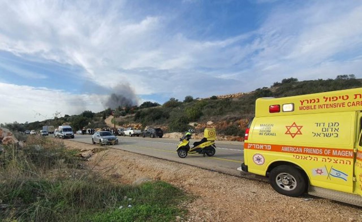 שריפה ביישוב כליל: גבר פונה כשהוא מורדם ומונשם