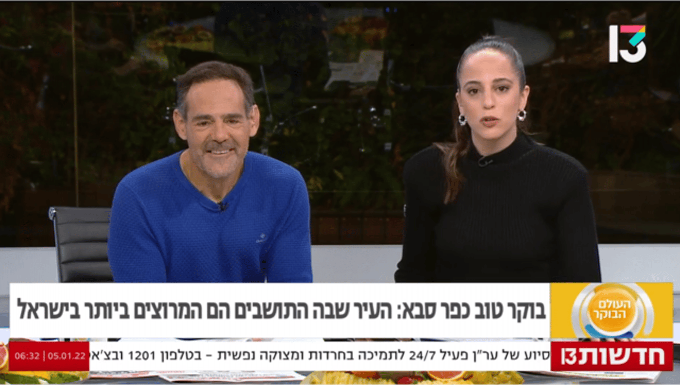 רותם ישראל ב"העולם הבוקר" בימים בריאים יותר