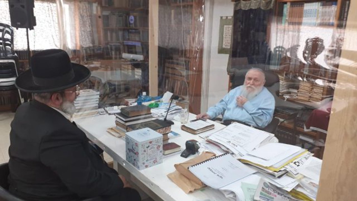 הרב חיים דרוקמן והרב יצחק לוי