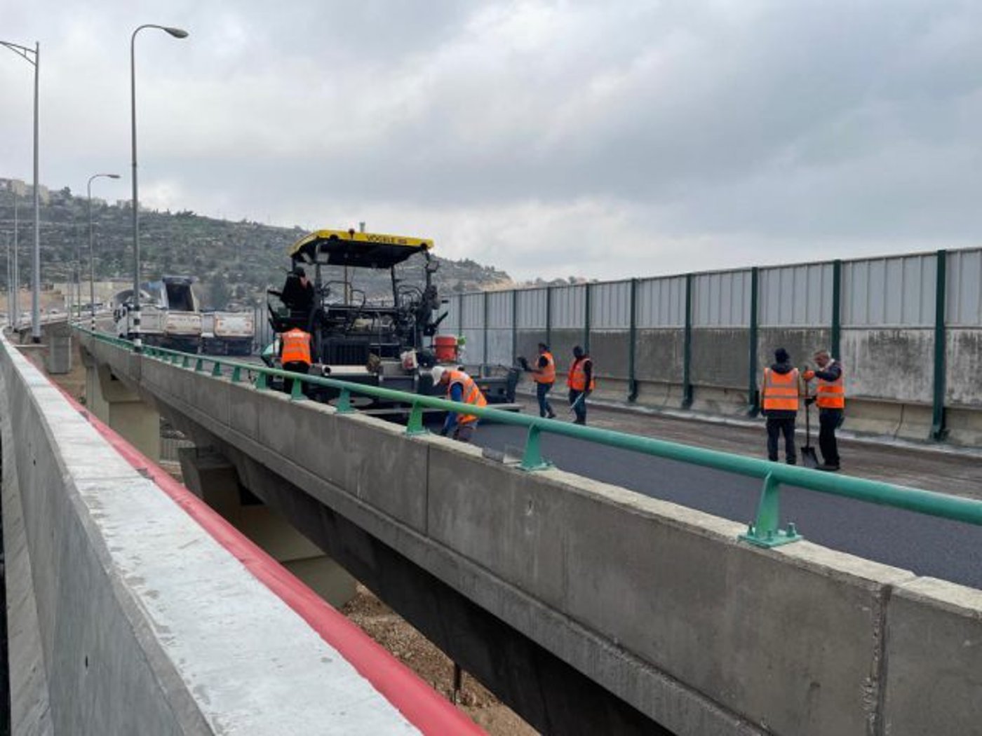 עבודות בכביש המנהרות