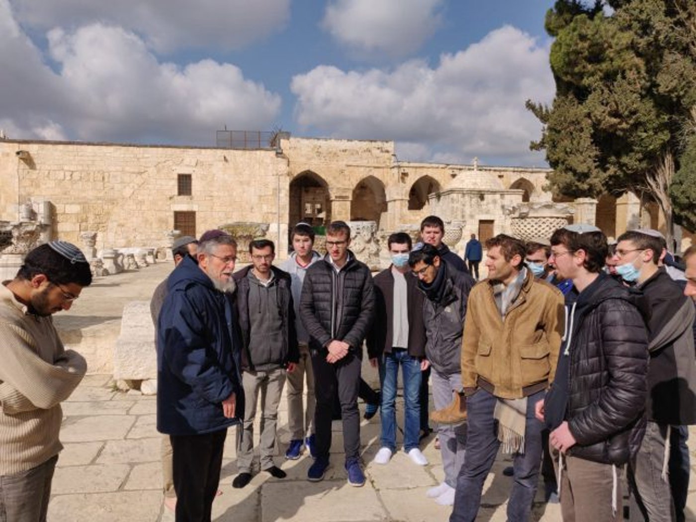 מתגייסי ישיבת מעלה אדומים בהר הבית (מנהלת הר הבית)