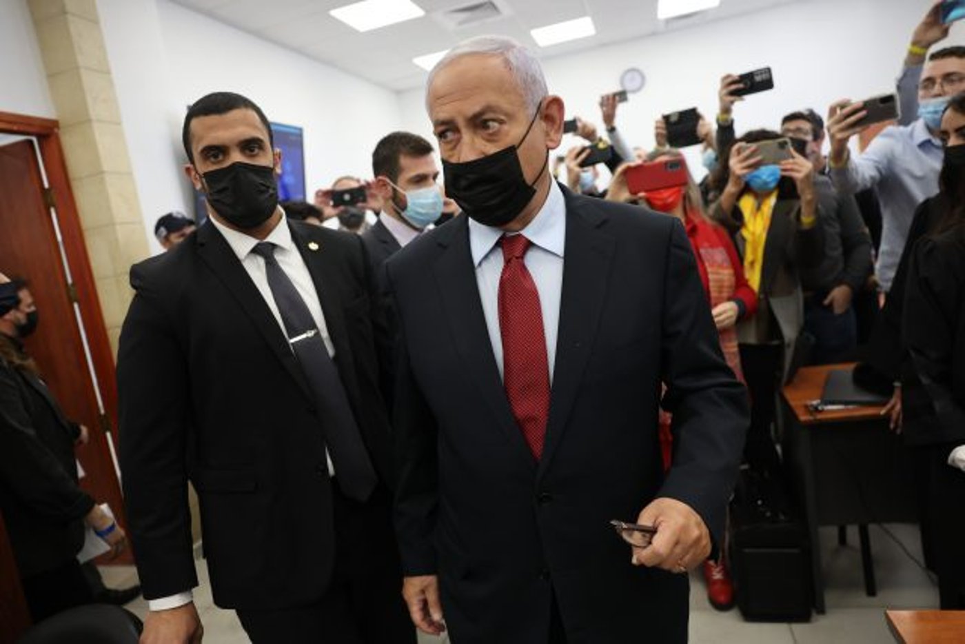 נתניהו באולם הדיונים