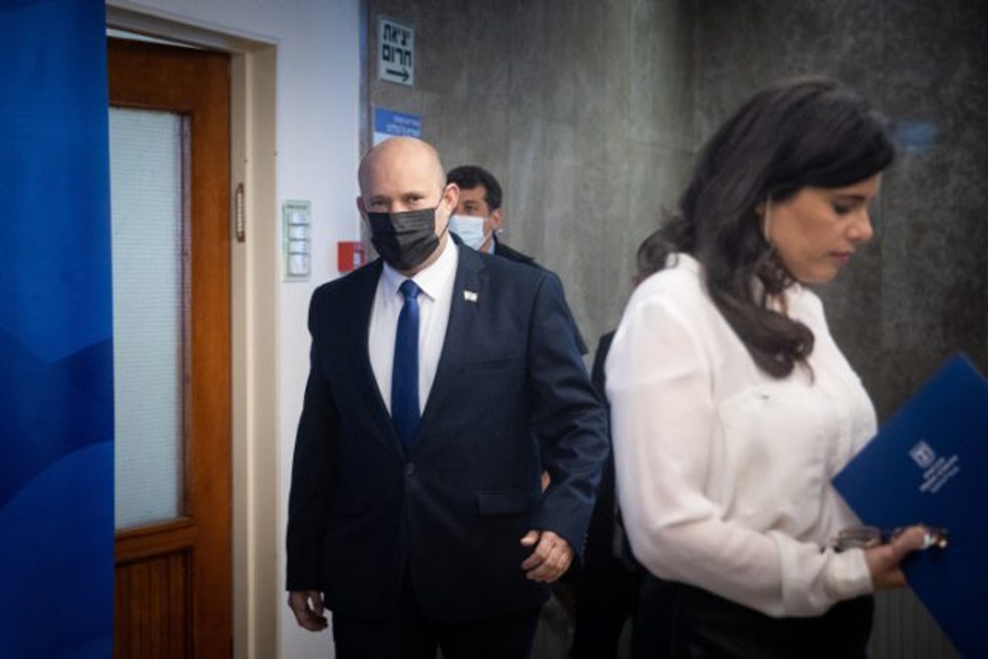 בנט ושקד לפני ישיבת הממשלה