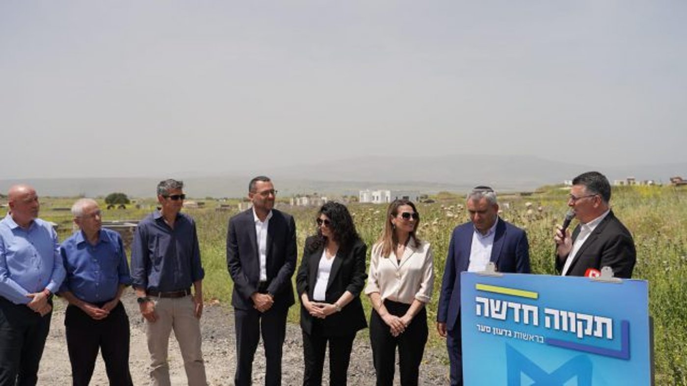 גדעון סער וחברי תקווה חדשה סיור בצפון
