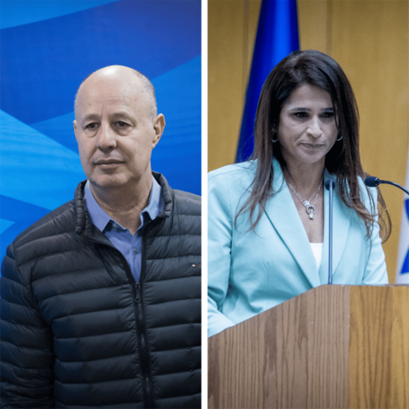 מירב בן ארי וצחי הנגבי (צילומים: הדס פרוש ויונתן שינדל/פלאש 90)