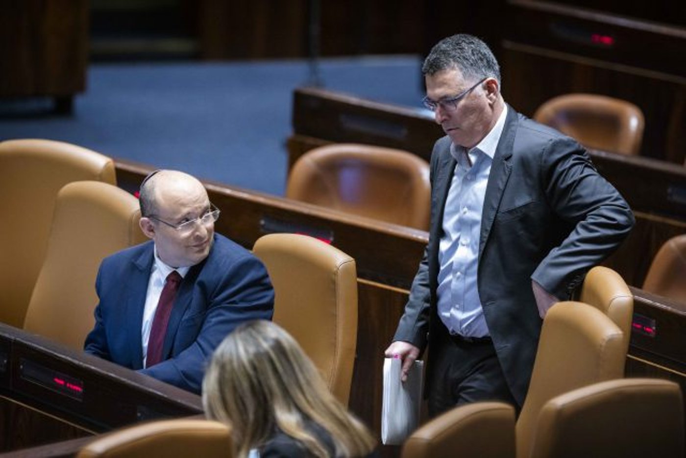 סער ובנט במליאת הכנסת