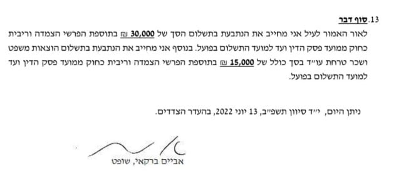 הוזמן למסעדה לא כשרה ויפוצה ב-45,000 שקל