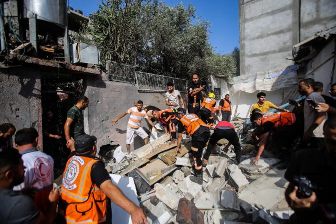 הריסות בית בג'באליה (Photo by Attia Muhammed/Flash90)