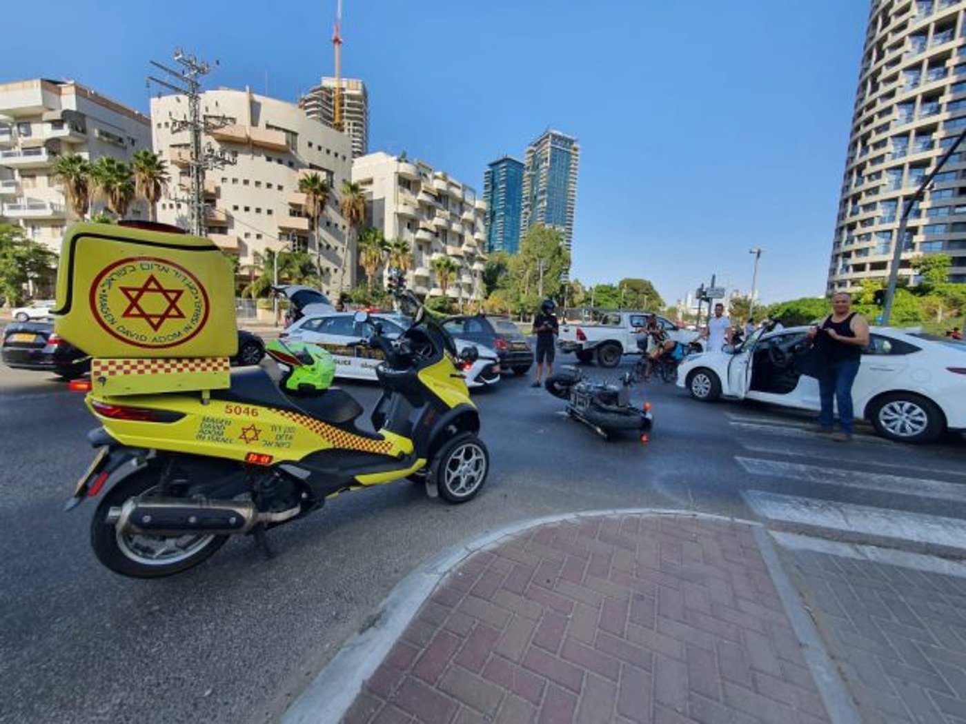 זירת התאונה