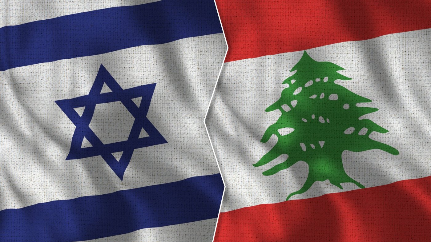 דגלי לבנון וישראל (שאטרסטוק)