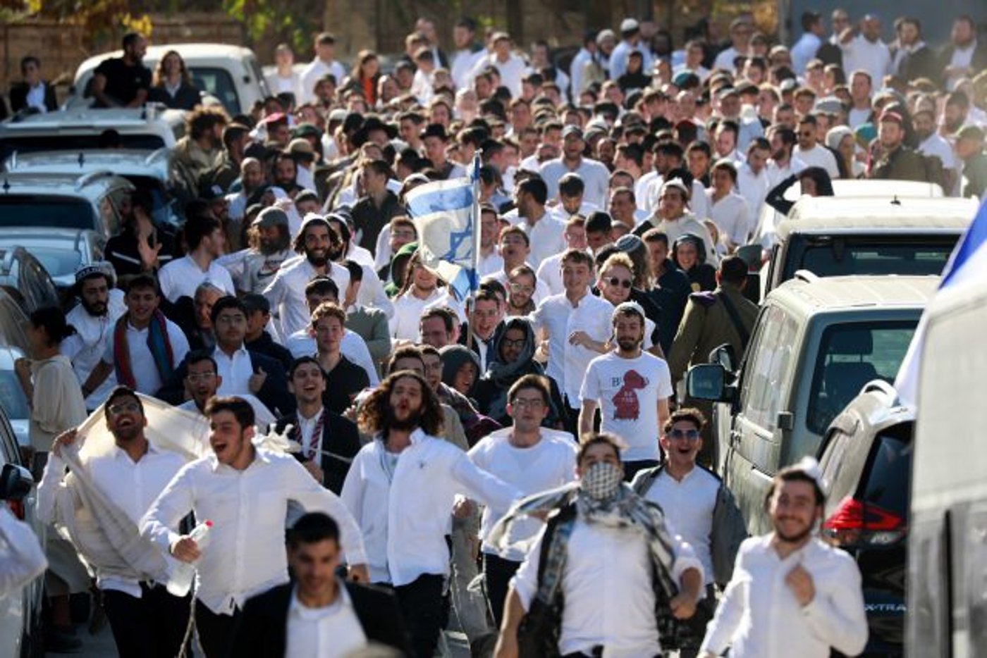 התהלוכה לתל רומיידה (ויסאם השלמון/פלאש90)