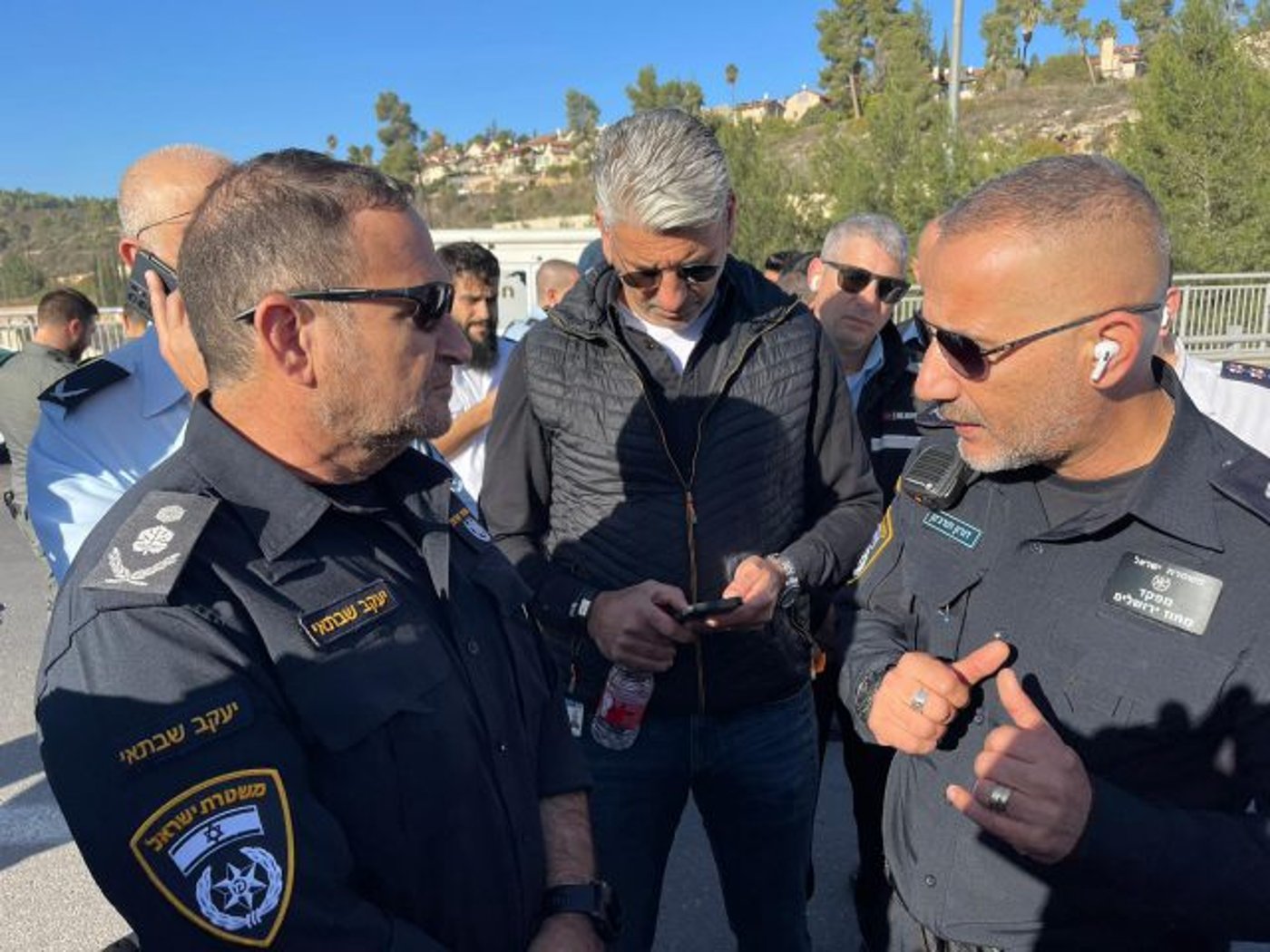 המפכ"ל בזירת האירוע בירושלים.