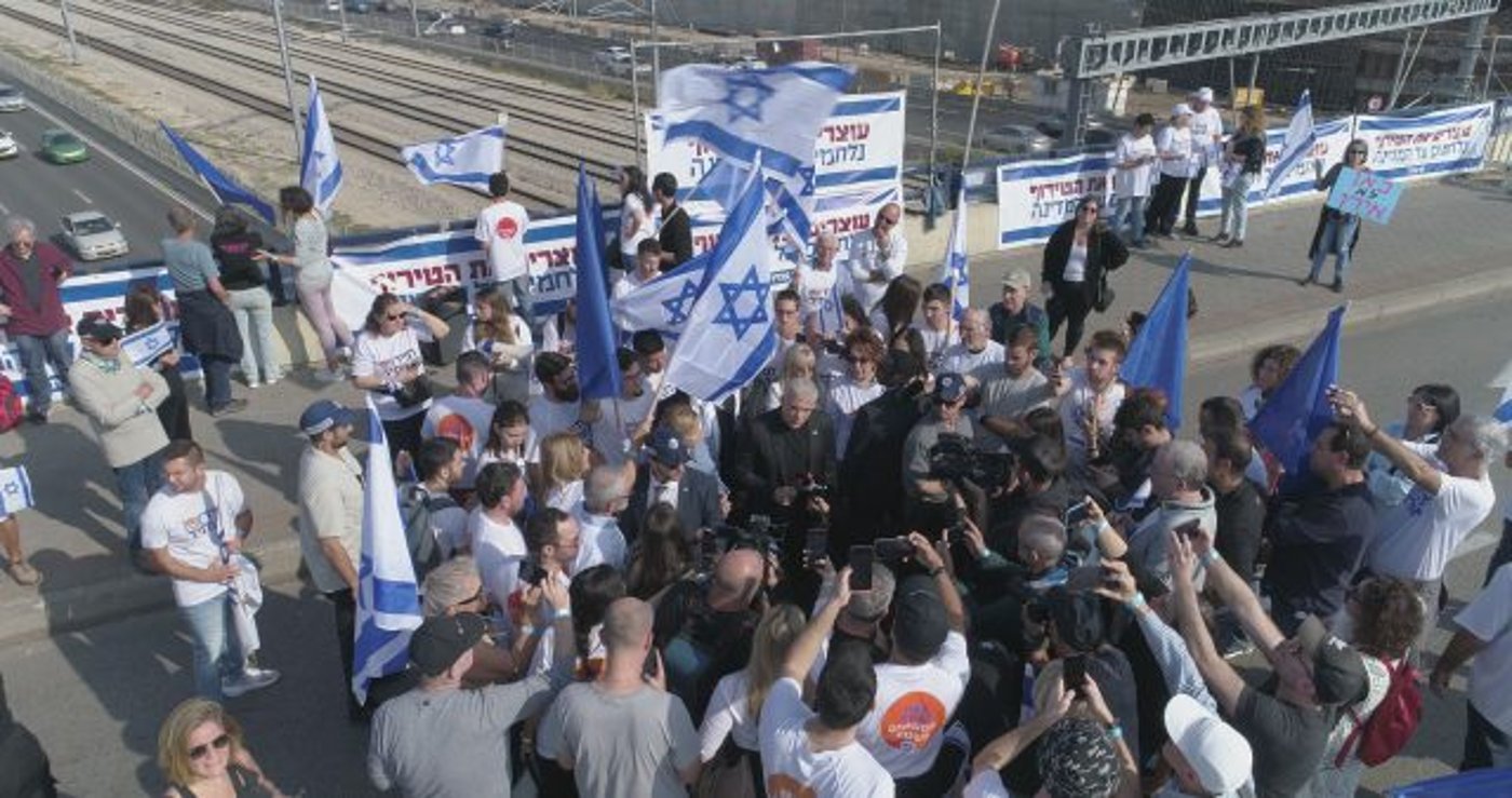 פעילי מפלגת יש עתיד. צילום ארכיון: אלעד גוטמן