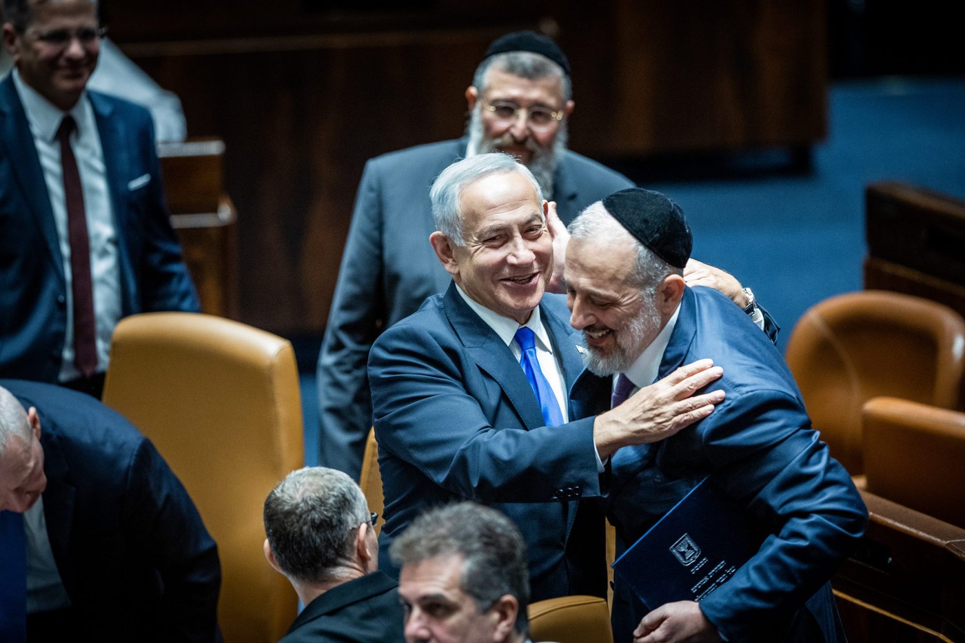 דרעי ונתניהו במליאה