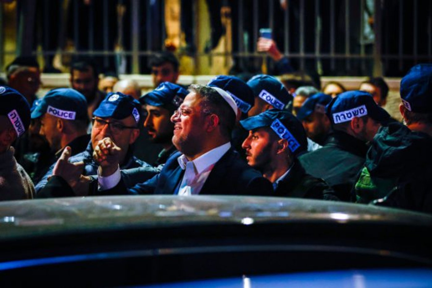 גם השר לביטחון לאומי איתמר בן גביר הגיע לזירת הפיגוע בליל שבת