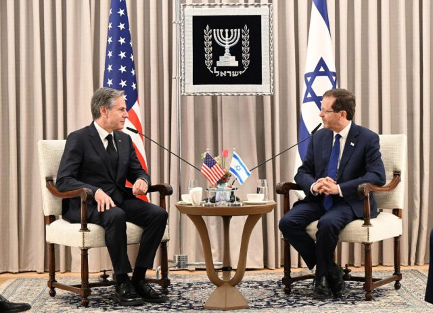 אחרי ההצהרה עם נתניהו: בלינקן והרצוג נפגשו