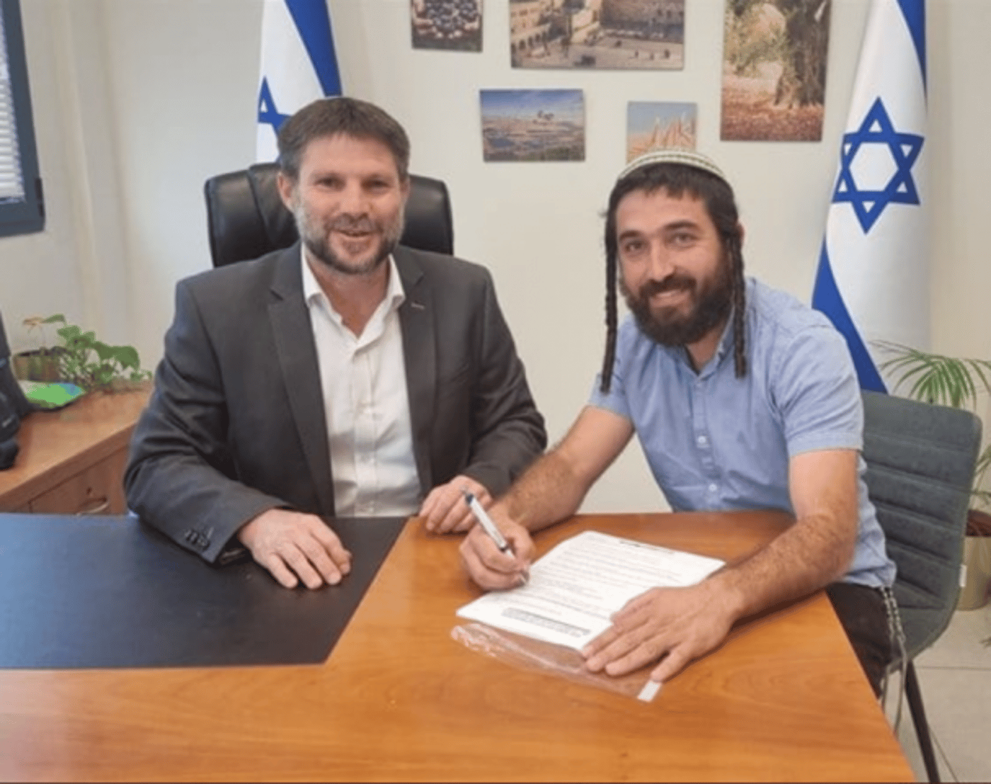 סוכות וסמוטריץ' (מתוך הטוויטר של צבי סוכות)