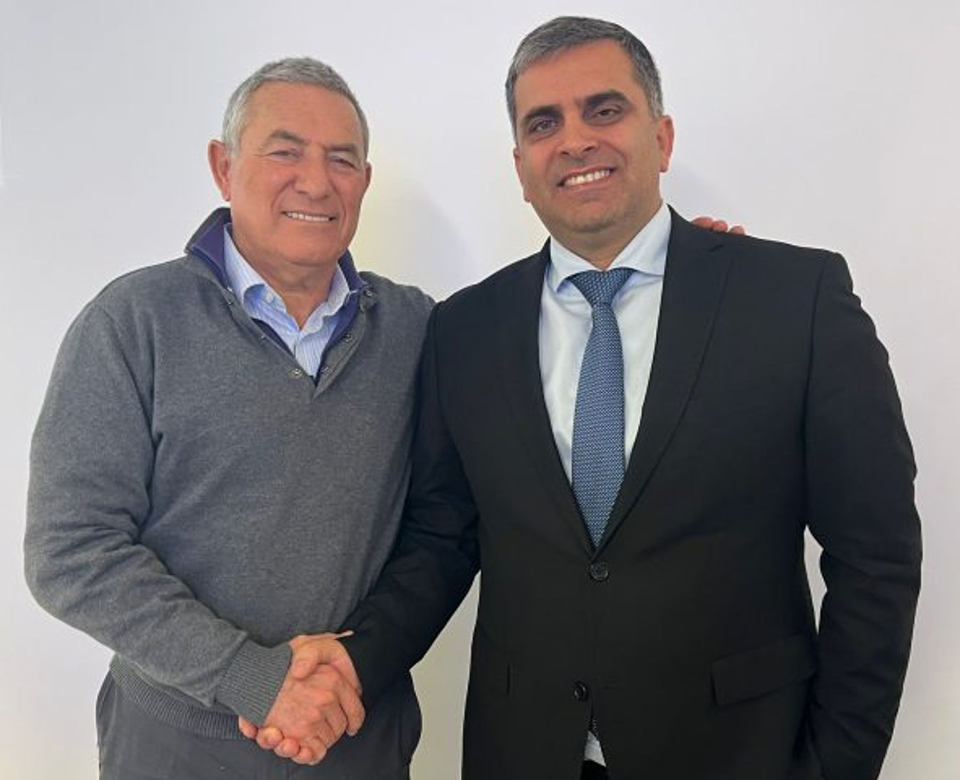 שר העלייה והקליטה אופיר סופר ויו״ר הסוכנות היהודית דורון אלמוג