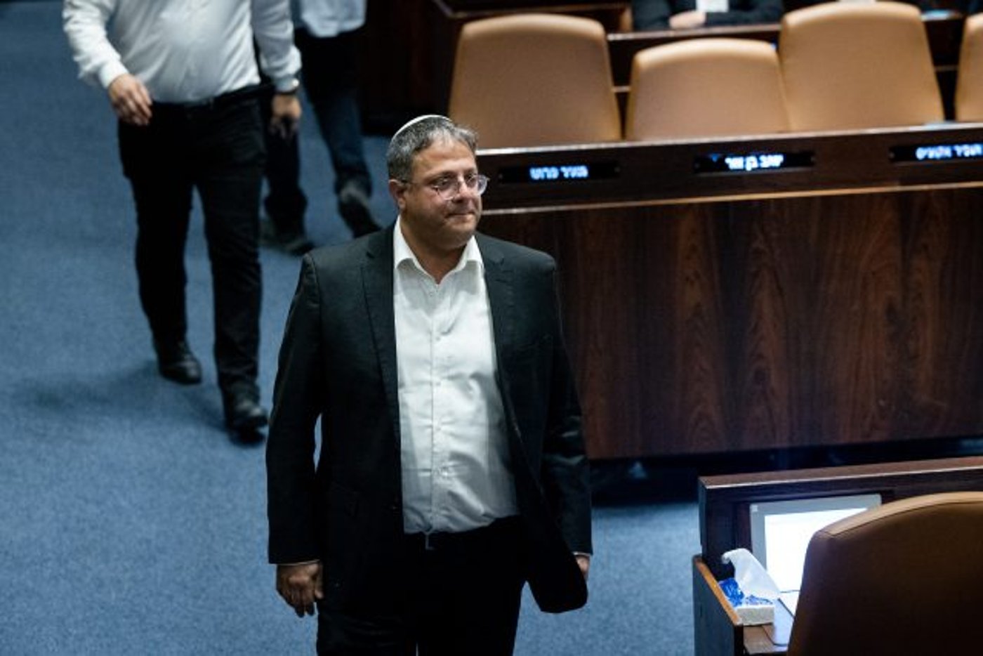 איתמר בן גביר בכנסת. סיעתו "עשתה שרירים" מול רצון נתניהו לעצור את החקיקה