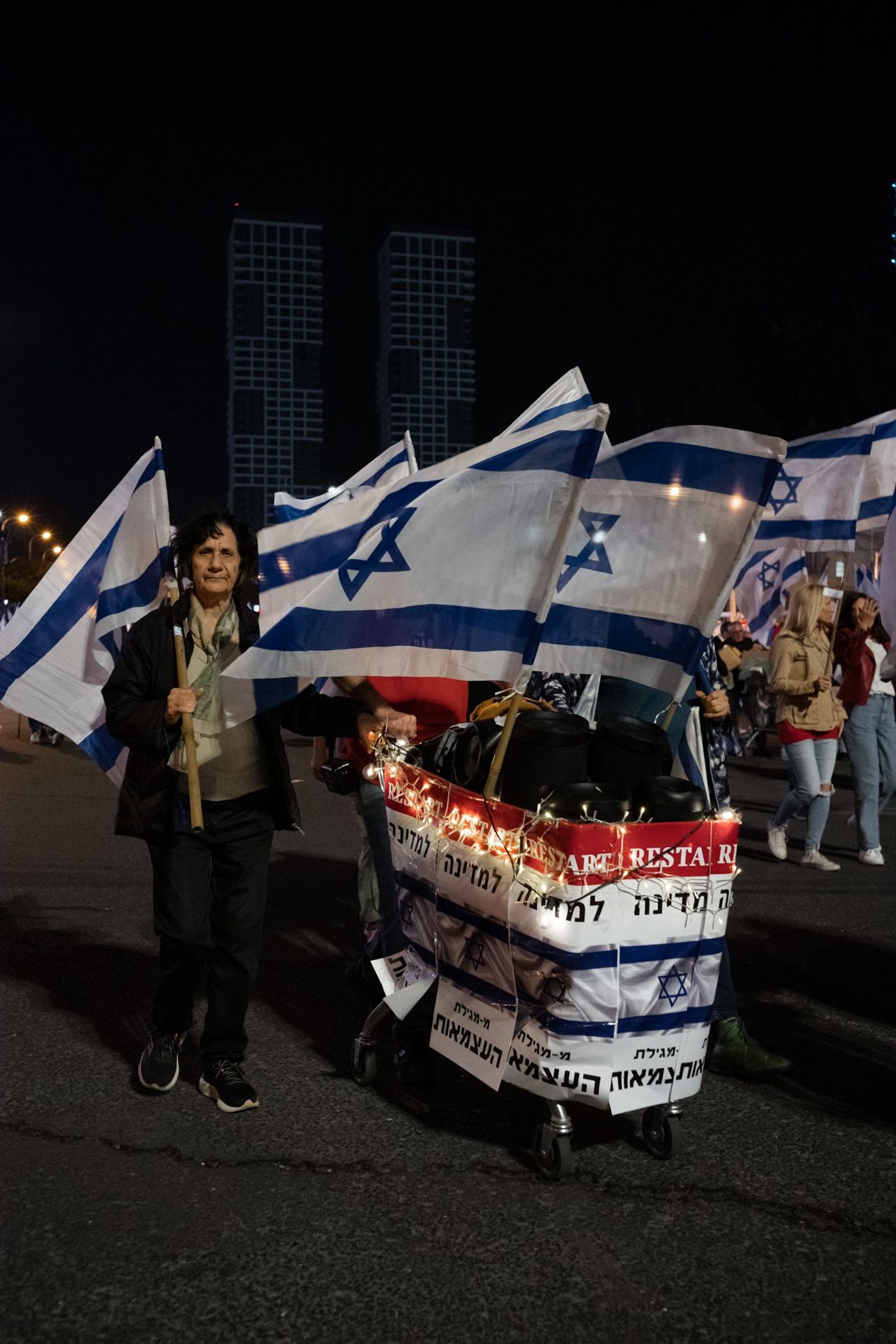 השבוע ה-15: ההפגנה נגד הממשלה בתל אביב. תיעוד