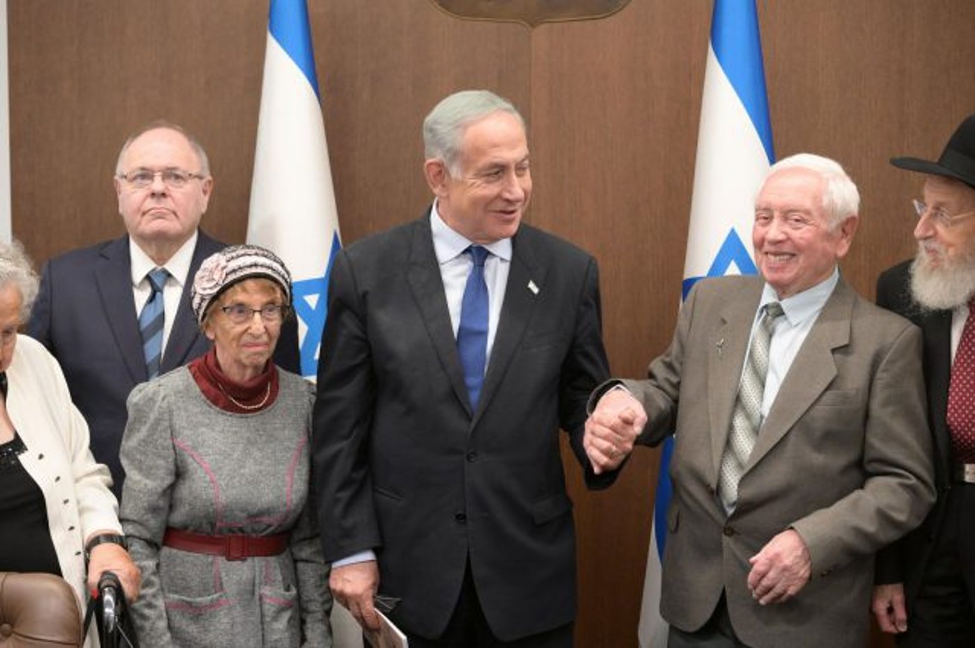 נתניהו עם שורדי השואה