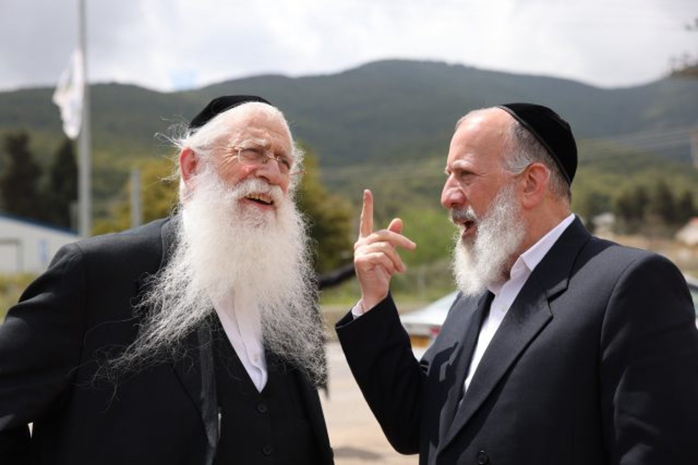 פרוש ודייטש בסיור במירון (דודי כהן/פלאש90)
