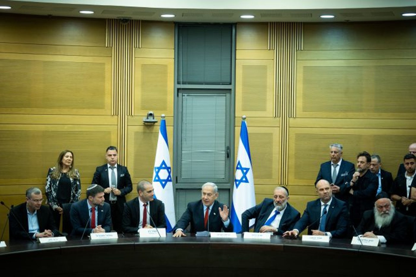 נתניהו עם ראשי הקואליציה