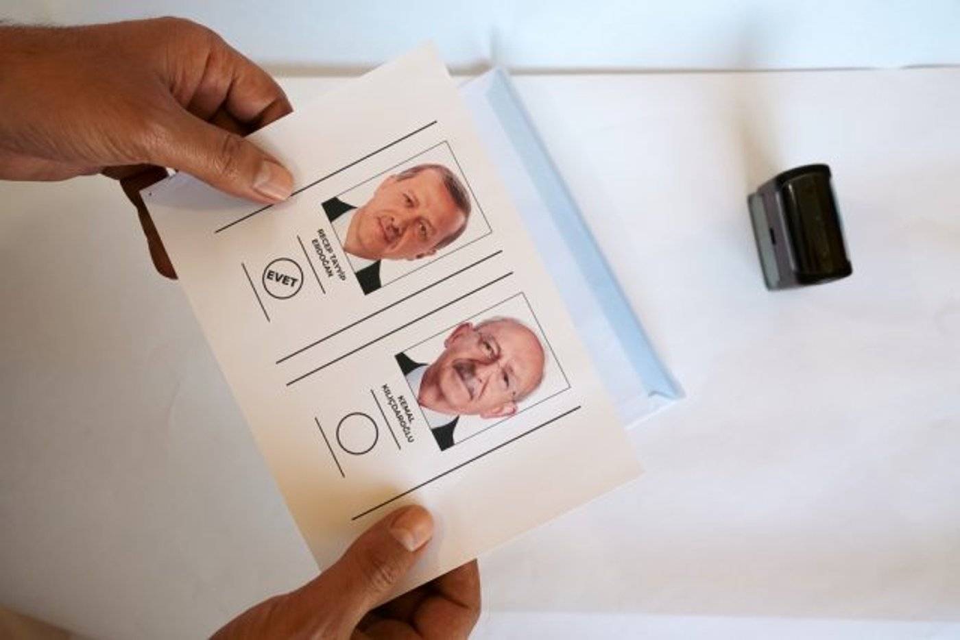פתקי ההצבעה בטורקיה