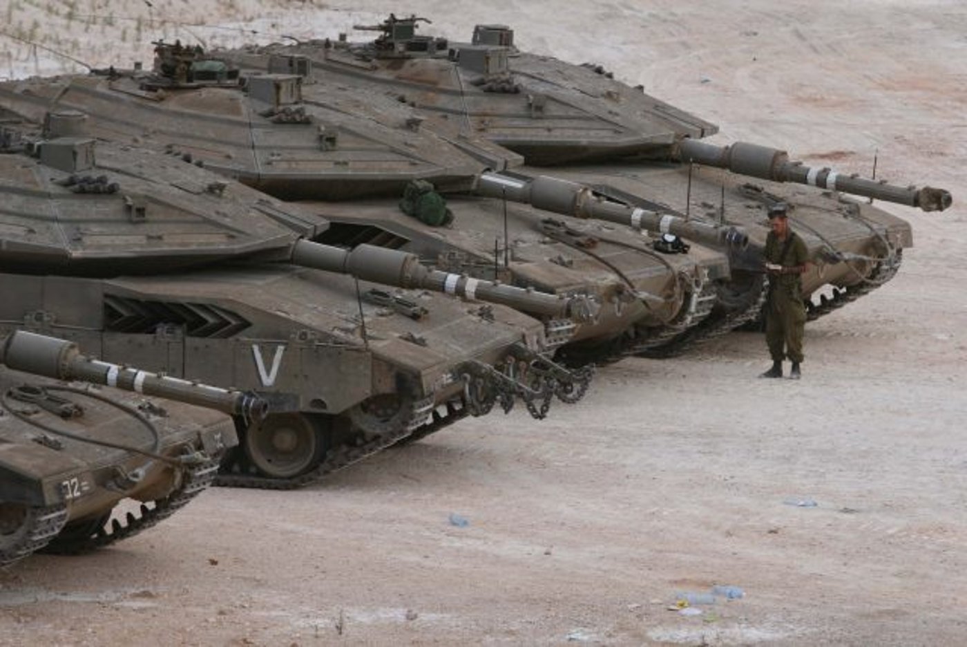 טנקים במלחמת לבנון השנייה (פייר טורג'מן/פלאש90)