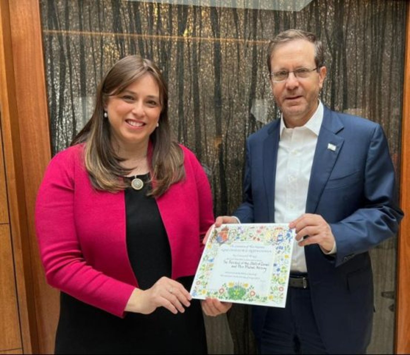 הרצוג, רוצה להזמין את המלך לביקור בארץ