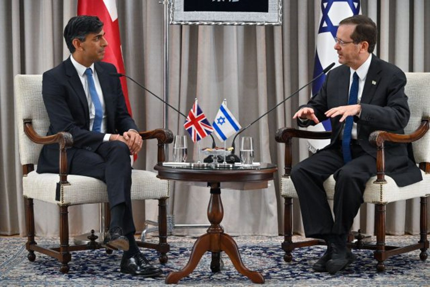 סונאק, הפציר בהרצוג להשיב את הביטחון לישראל