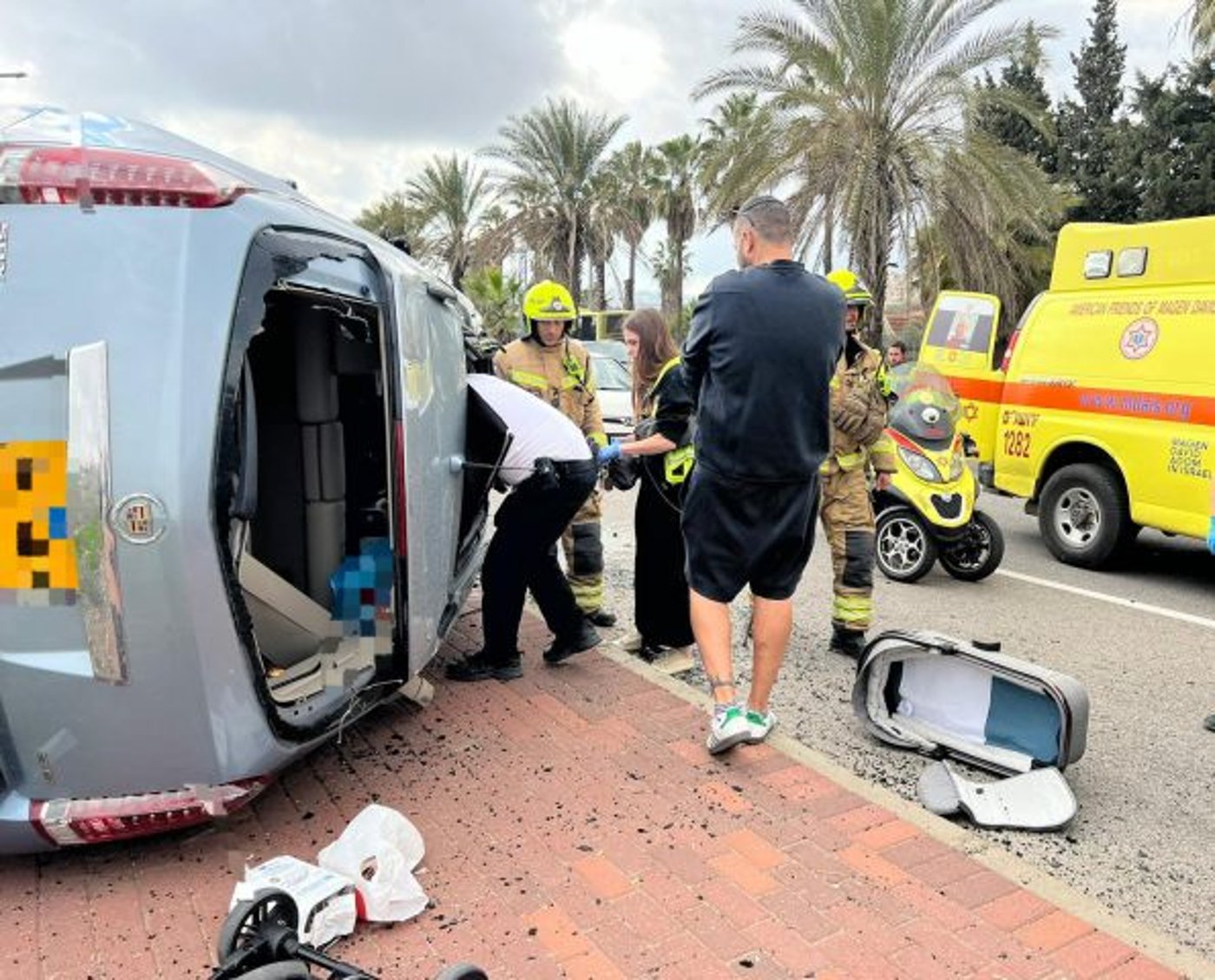 זירת התאונה
