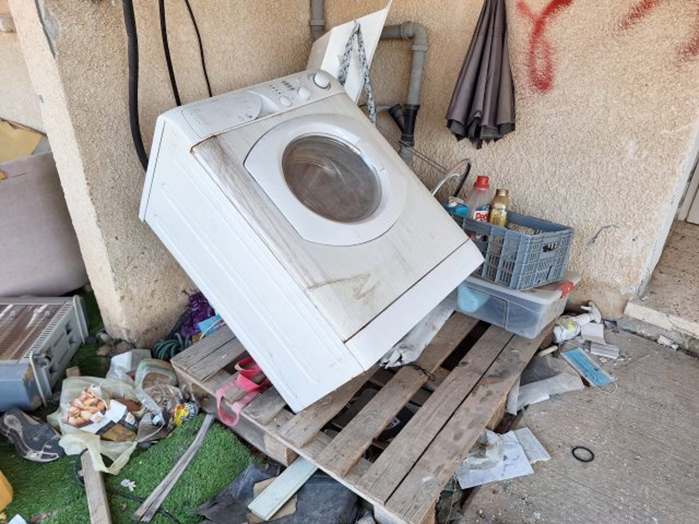 מכונת כביסה זרוקה