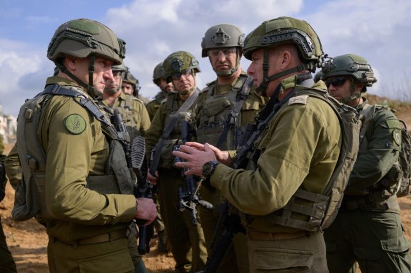 הרמטכ"ל בזירת האסון באל מועאזי (דובר צה"ל)