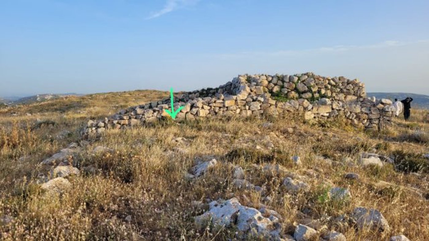 מטען חבלה הוטמן במזבח יהושע בן נון