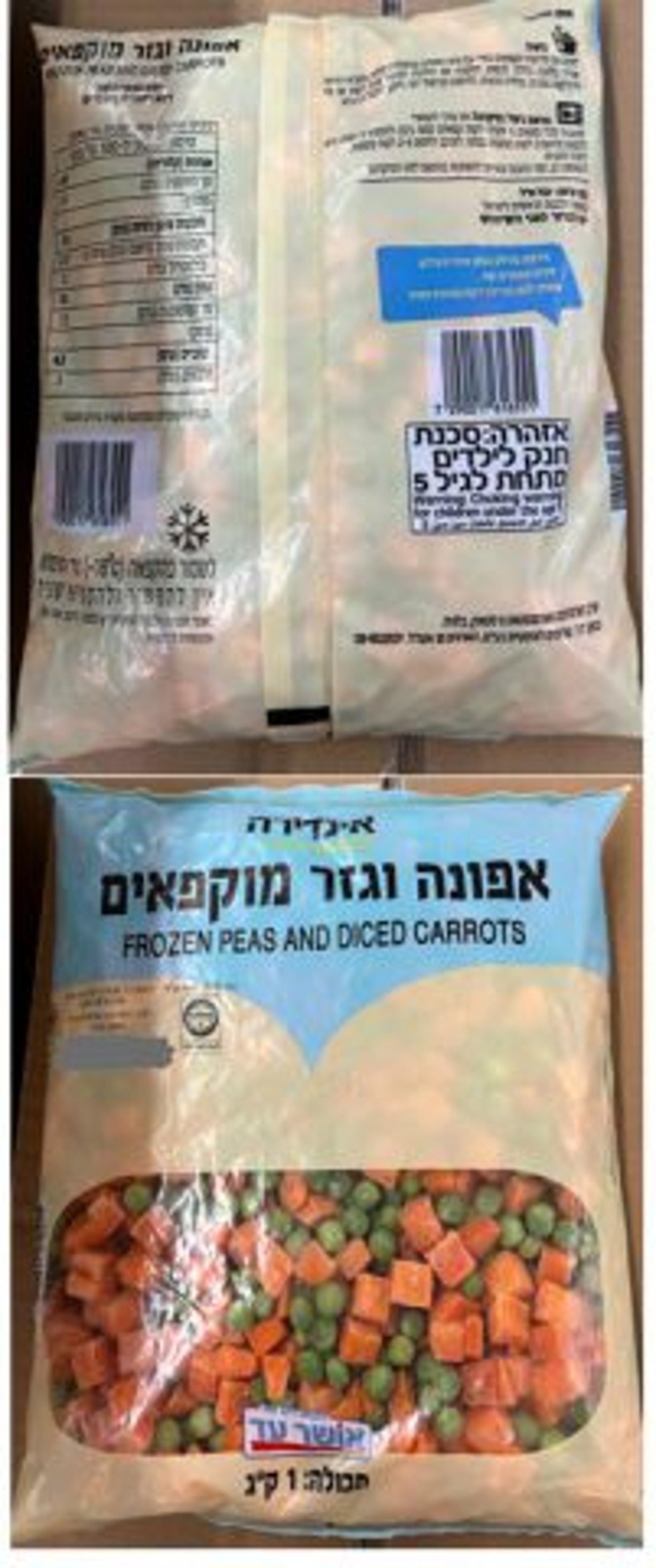 ריקול דחוף לירקות הקפואים: מכילים חיידק מסוכן