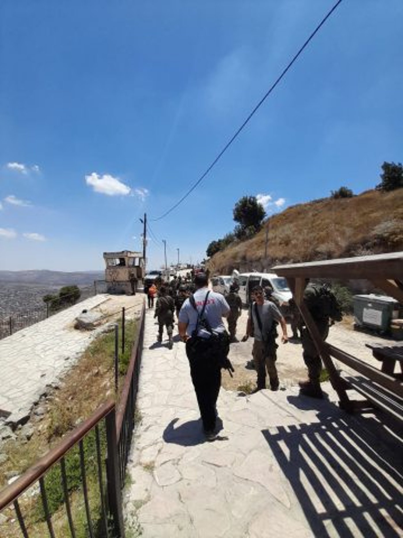זירת האירוע (קרדיט: מנחם בן שחר)