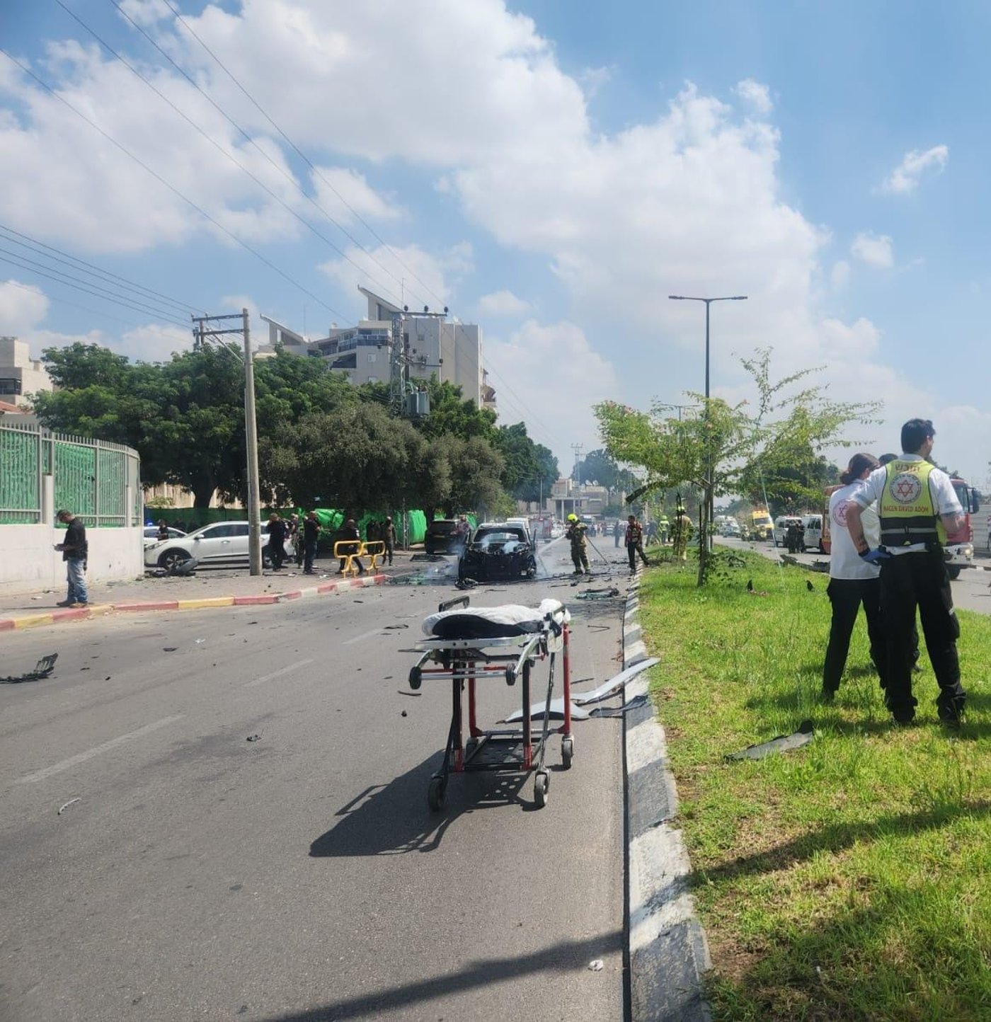 גבר נהרג בפיצוץ רכב ליד בית ספר ברמלה