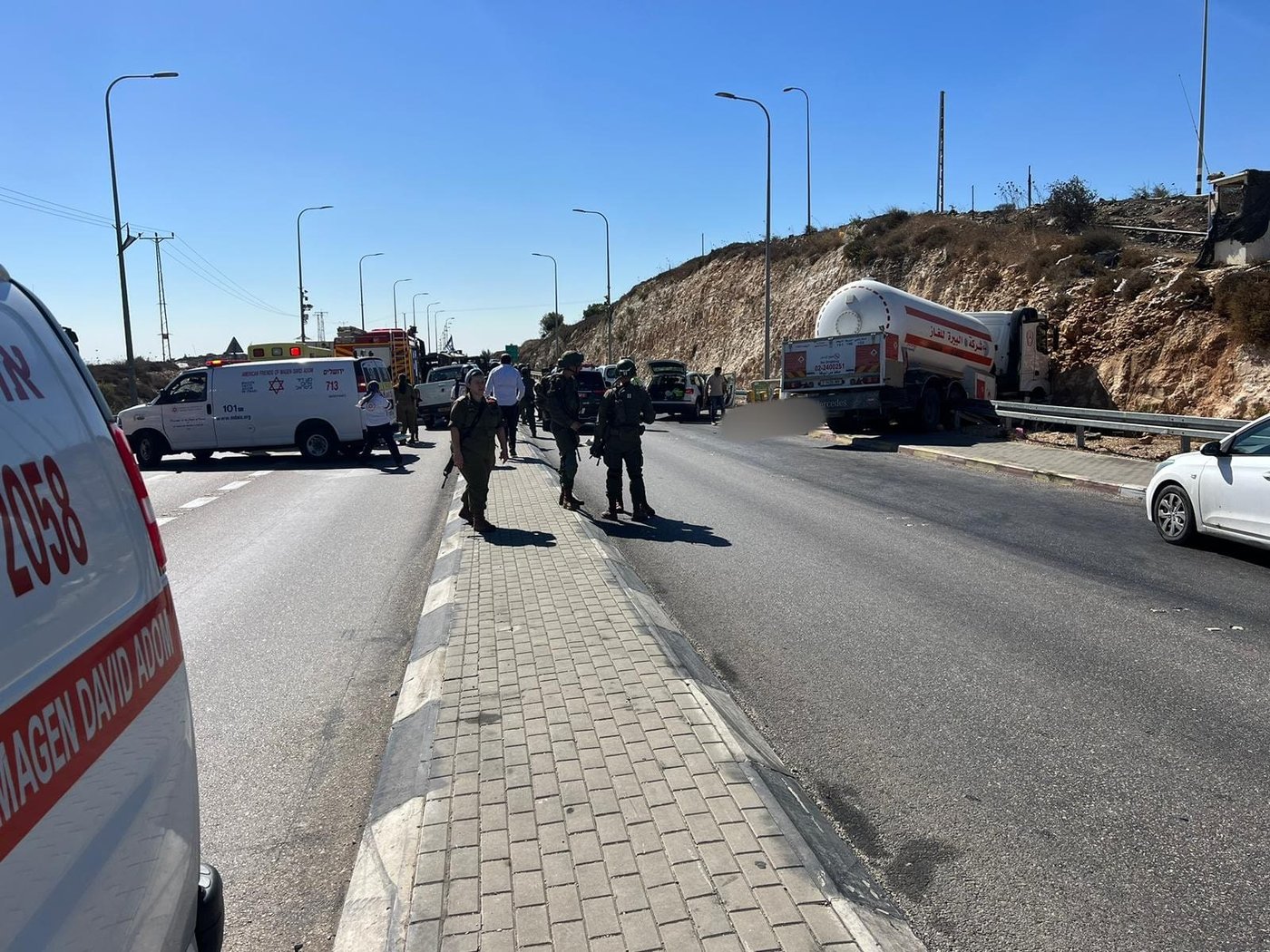 זירת האירוע (דוברות מד"א)