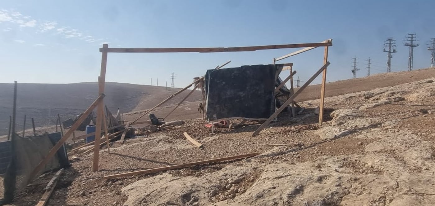 אמנם פחון, אבל בחאן אל אחמר ממשיכים לבנות (קרדיט: תנועת רגבים)