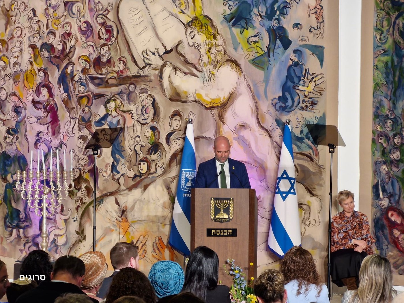 שידור ישיר: גיבורי המלחמה בהדלקת נרות חגיגית בכנסת